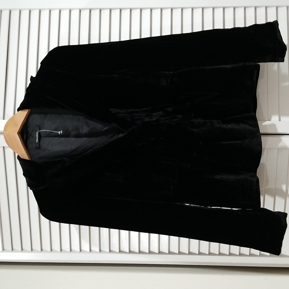 Tahari Black Velour Jacket.
